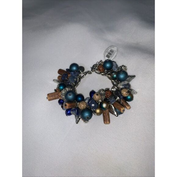 women's Sheerwater beach wear Bracelet multicolor natural beaded hand crafted. - Picture 8 of 13